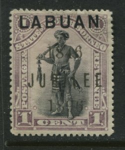 Labuan QV 1896 overprinted Jubilee 1 cent mint o.g. hinged