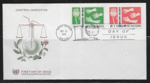 United Nations NY 131-32 Geneva Cachet FDC First Day Cover