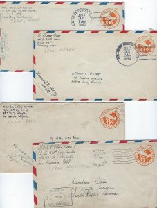 KOREA PHILIPPINES 1940s WWII US ARMY POSTAL SERVICE IN SEOUL & LUZON COLLECTION