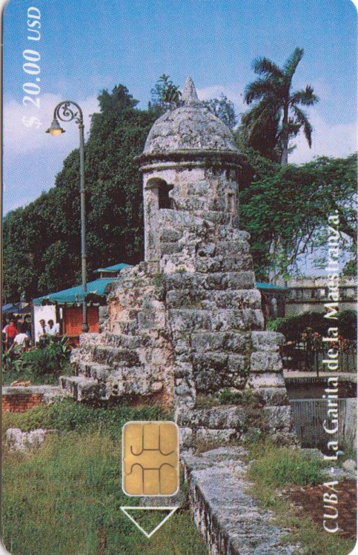 ​Cuba Calling Card Fortification Havana Garita de la Maestranza Used