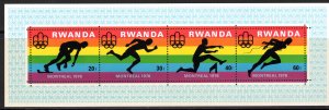 Rwanda 1976 Sc#770 MONTREAL OLYMPIC GAMES Souvenir Sheet MNH