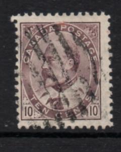 Canada Sc 92 1903 10c brown lilac Edward VIIl stamp used