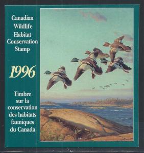 CANADA SC# FWH 12 COMP BKLT FVF/MNH 1996 