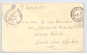 SOUTH AFRICA Forces WW2 Cover *MILITARY POLICE* TOBRUK 1942 APO-UMPK-36 CDS YR94