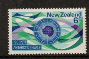 NEW ZEALAND SG955 1971 10th ANNIV OF ANTARCTIC TREATY  MNH