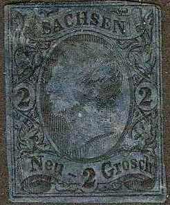Saxony - #11 -Used- 1855 - King John I - 2ng - SCV-8.25