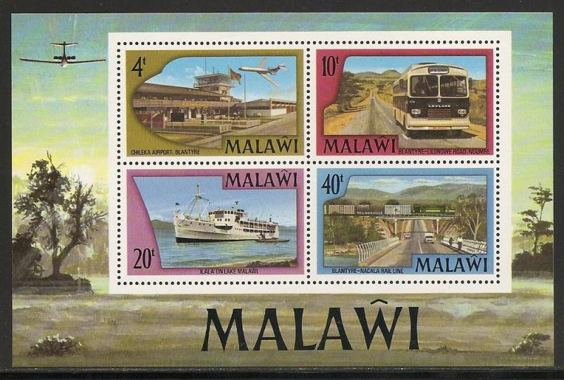 Malawi 306a 1977 Transportation s.s. MNH