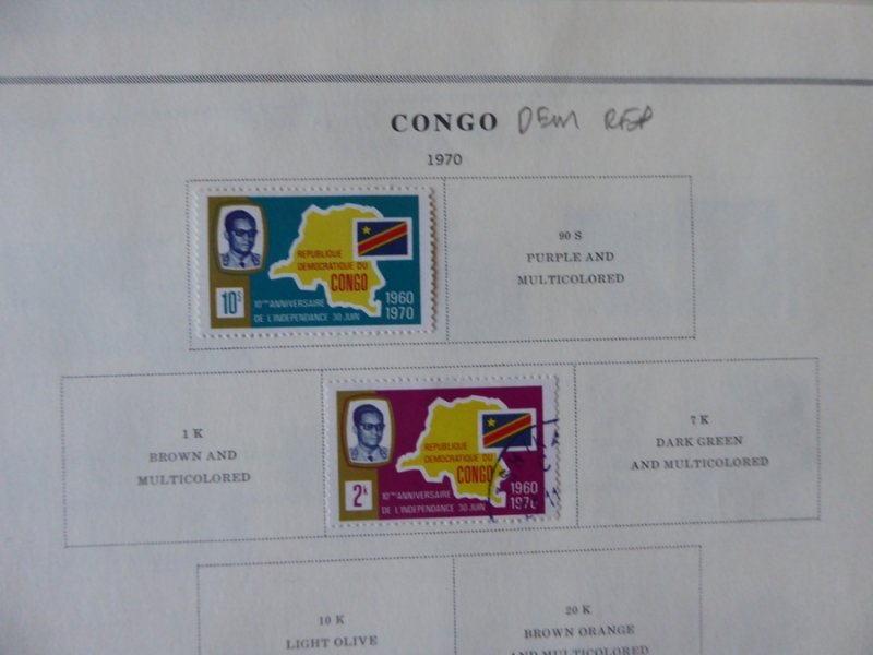 Belgium Congo 1941-1971 Stamp Collection on Alb Pgs