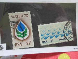 South Africa #359-360  used set 2024 SCV = $0.50