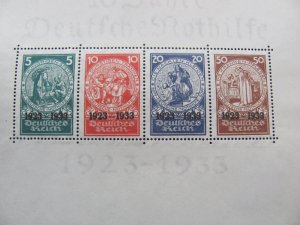 GERMANY 1933 MNH  SC B58 NOTHILFE SOUVENIR SH SUPERB 148x108 6000 EUROS (124)