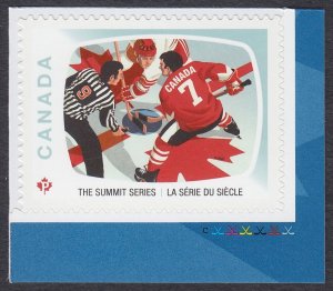 USSR-CANADA = 1972 SUMMIT SERIES = Single-HOCKEY STICK Colour ID Canada 2022 MNH