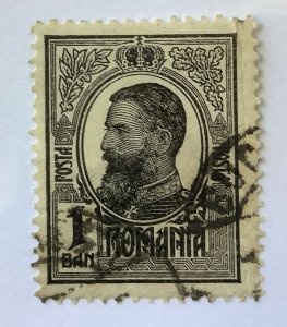 Romania 1909  Scott 217 used -  1 L,   King Carol I