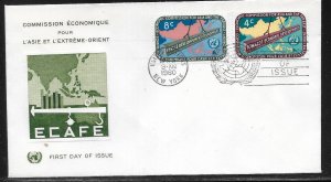 United Nations NY 78-79 ECAFE Geneva Cachet FDC First Day Cover