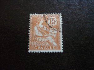 Stamps-French Offices in Cavalle - Scott# 11 - Used Part Set of 1 Stamp