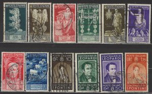 COLLECTION LOT 6089 ITALY 12 STAMPS 1937 CV+$21