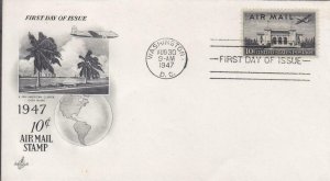 1947,10c Airmail, Artcraft, FDC (E8235)