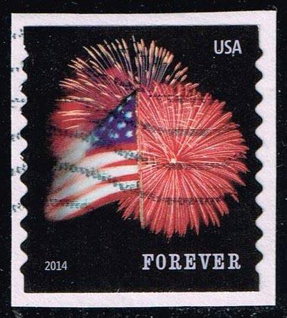 US #4854 Fort McHenry Flag and Fireworks; used (0.25)
