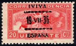 1937 Spain Civil War 20 Cent Special Delivery Ovp't. Viva España&...