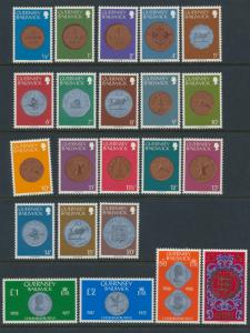 Guernsey  SG 177-198  SC# 173-203A MVLH  set of 22 see details