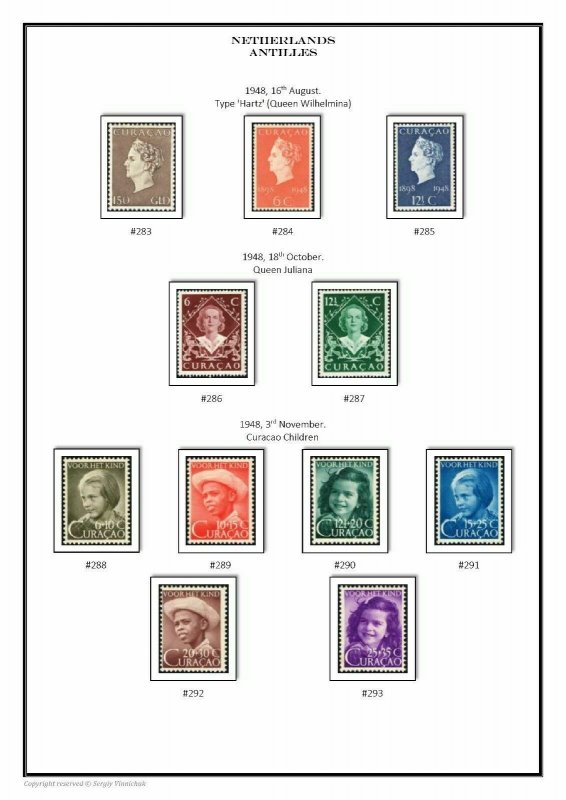 Netherlands 1852-2020 (4 albums) PDF STAMP ALBUM PAGES