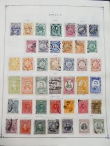 EDW1949SELL : BOLIVIA Very clean Mint & Used collection on album pages Cat $1171