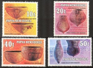 Papua New Guinea 1982 Art Native Pottery set of 4 MNH