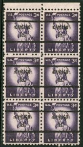 United States #1035- MNH PRECANCELLED BLOCK OF 6 -1954 - NOB060