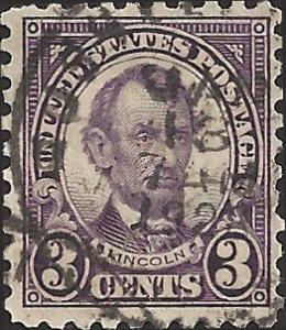 # 584 Used Violet Abraham Lincoln