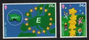 Jersey Building Europe Europa CEPT 2v SG#934-935 SC#935-936 CV£5