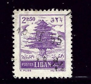 Lebanon 289 Used 1955 Issue