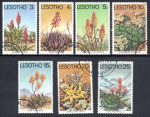 Lesotho - 1977 Aloes and Succulents Set Used SG 322-328