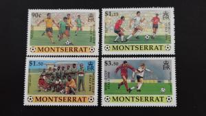 Montserrat RARE 1990 Football World Cup - Italy MLH