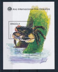 [31414] Angola 1998 Marine Life Unesco Crab MNH  Sheet