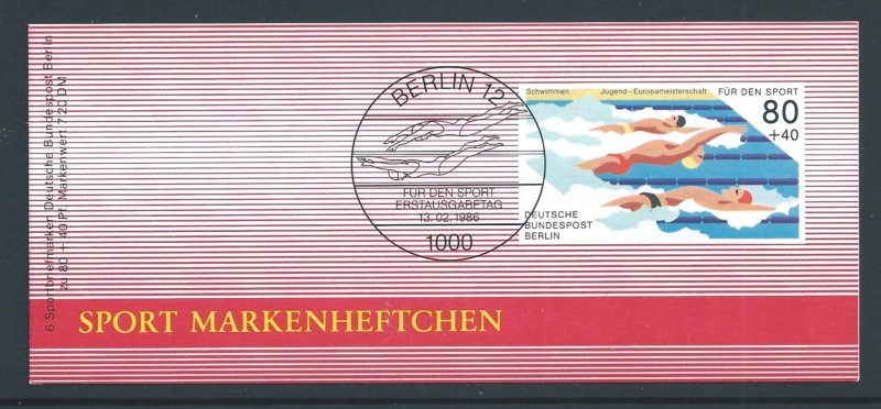 Germany Berlin #9NB232a NH Sports - Swimming - Complete Booklet of 6