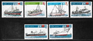 Cuba 2207-2210, C298-C299 Tuna Industry set MNH