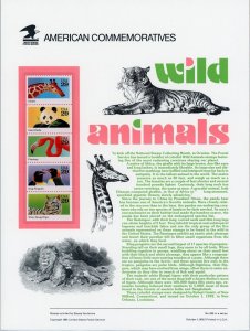 USPS - American Commemorative Panel 1992 - #CP403 - Wild Animals - #2720 - Mint