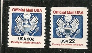 USA   Scott  O127-33   Eagle   MNH