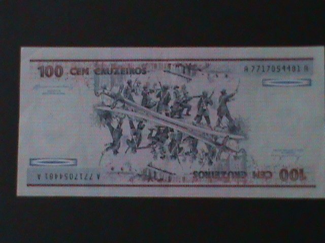 ​BRAZIL-1991-CENTRAL BANK-$100 CURZEIROS UNCIR- VF  WE SHIP TO WORLDWIDE