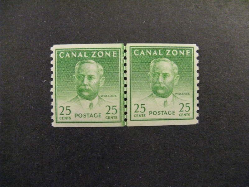 Canal Zone #162 Joint Line Pair Mint NH OG  p2403.4763