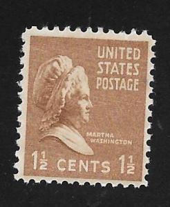 SC# 805 - (1 1/2c) -  Martha Washington, Mint Never Hinged