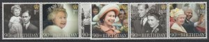 Great Britain Scott# 3497a-3500a SG# 3826a-29a 2016 QEII MNH