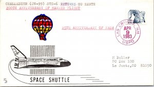 Apr 9 1983 - Challenger (OV-99) STS-6 Returns to Earth - Las Cruces, NM - F36517