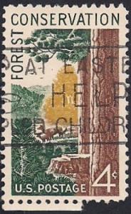 1122 4 cent Forest Conversation XF used