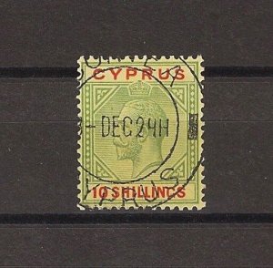 CYPRUS 1923 SG 100 USED Cat £900