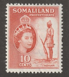Somali, stamp, scott#129, mint, hinged, 10 cents,  ASKARI