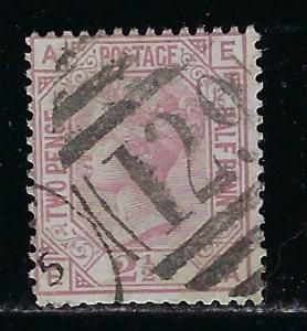 Great Britain Scott # 67, used, plate # 12/EA