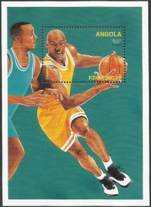 Angola 1996 MNH Stamps Souvenir Sheet Scott 986 Sport Olympic Games Basketball