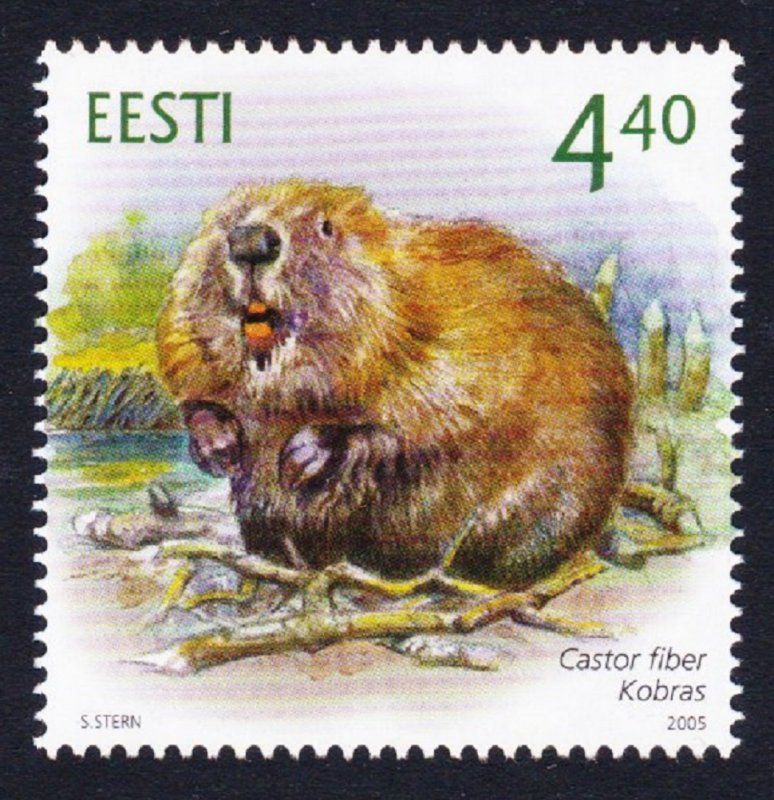 Estonia Eurasian Beaver Castor Fiber 1v SG#478