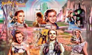 Judy Garland Cinema Hollywood Kino Movies Mozambique MNH stamp set