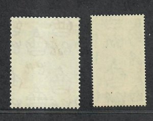 British Honduras Sc#129-130 M/VLH/VF, Silver Wedding, Cv. $25.25